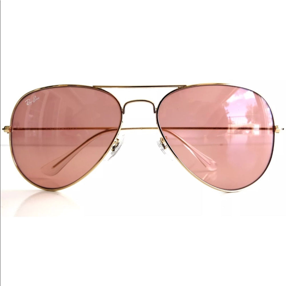 Ray Ban 3025 001/4B Gold Frame Pink Lens